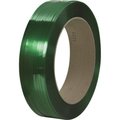 Partners Brand Signode® Comparable Polyester Strapping, Smooth, 16" x 6" Core, 1/2" x 6500', Green, 1/Coil PS5942